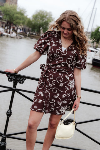 ydence dress saphira dark brown – foto 7