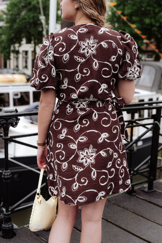 ydence dress saphira dark brown – foto 2