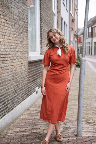 boe dress long flien rust