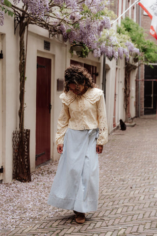 muse blouse 7569 kraag yellow – foto 3
