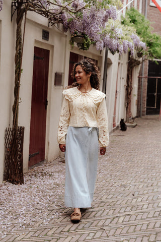 muse blouse 7569 kraag yellow – foto 2