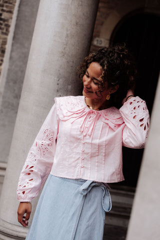 muse blouse 7569 kraag pink – foto 6