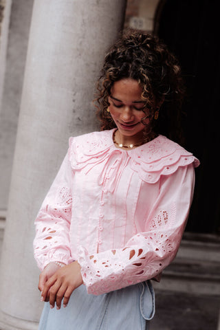 muse blouse 7569 kraag pink – foto 5