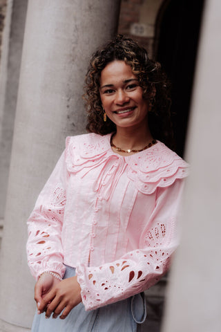 muse blouse 7569 kraag pink
