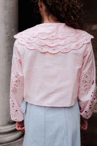 muse blouse 7569 kraag pink – foto 3