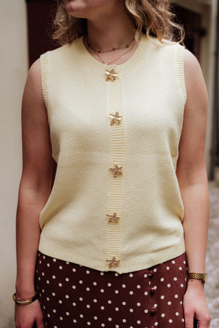 ydence knitted top mona yellow