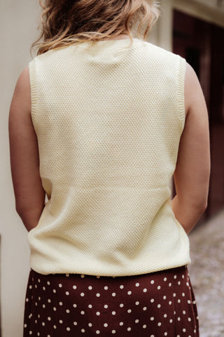 ydence knitted top mona yellow – foto 5