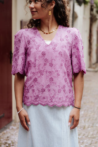 ydence top florence pink purple