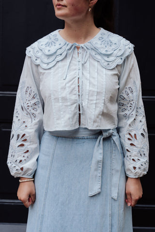muse blouse 7569 kraag blue