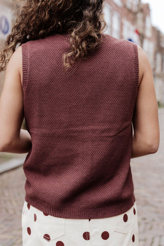 ydence knitted top mona brown – foto 3