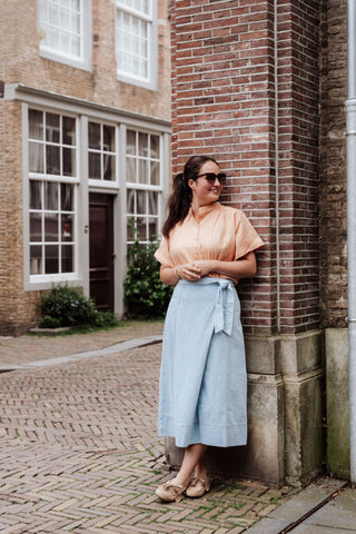 11391 jeans skirt clair – foto 3