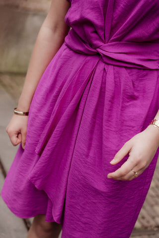 Azzurro 7027 emma dress magenta – foto 3