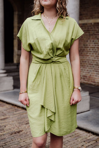 Azzurro 7027 emma dress olive