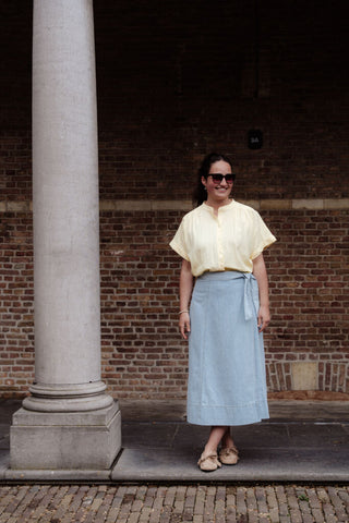 Azzurro 93252 blouse est yellow – foto 8