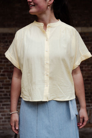 Azzurro 93252 blouse est yellow