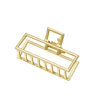 Haarklip gold square