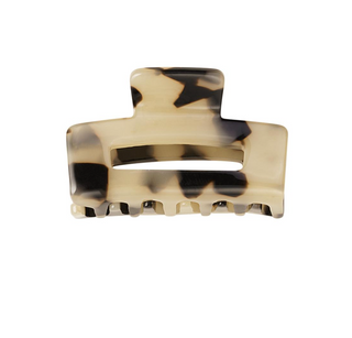 Haarklip beige print small